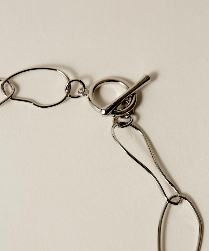Novice Tokyo Oval Chain Choker / Silver
