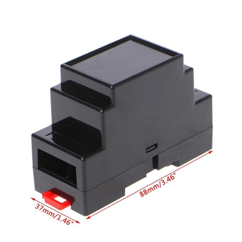 2 Pcs 88x37x59mm Plastic Electronics Box Project for Case DIN PLC Junction