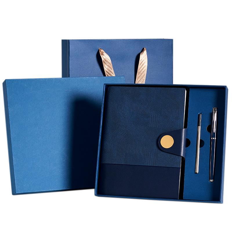 A5 Soft Leather Buckle Notebook: Customizable Diary Gift Set