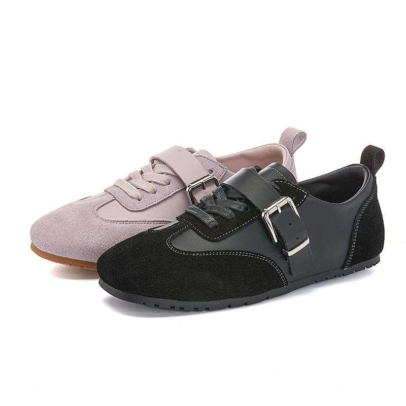 Fashion AIYUQI 2025 New Women's Flat Shoes Square Toe Ballet Shoes For Women Large Size Casual Sneakers Female Shoes