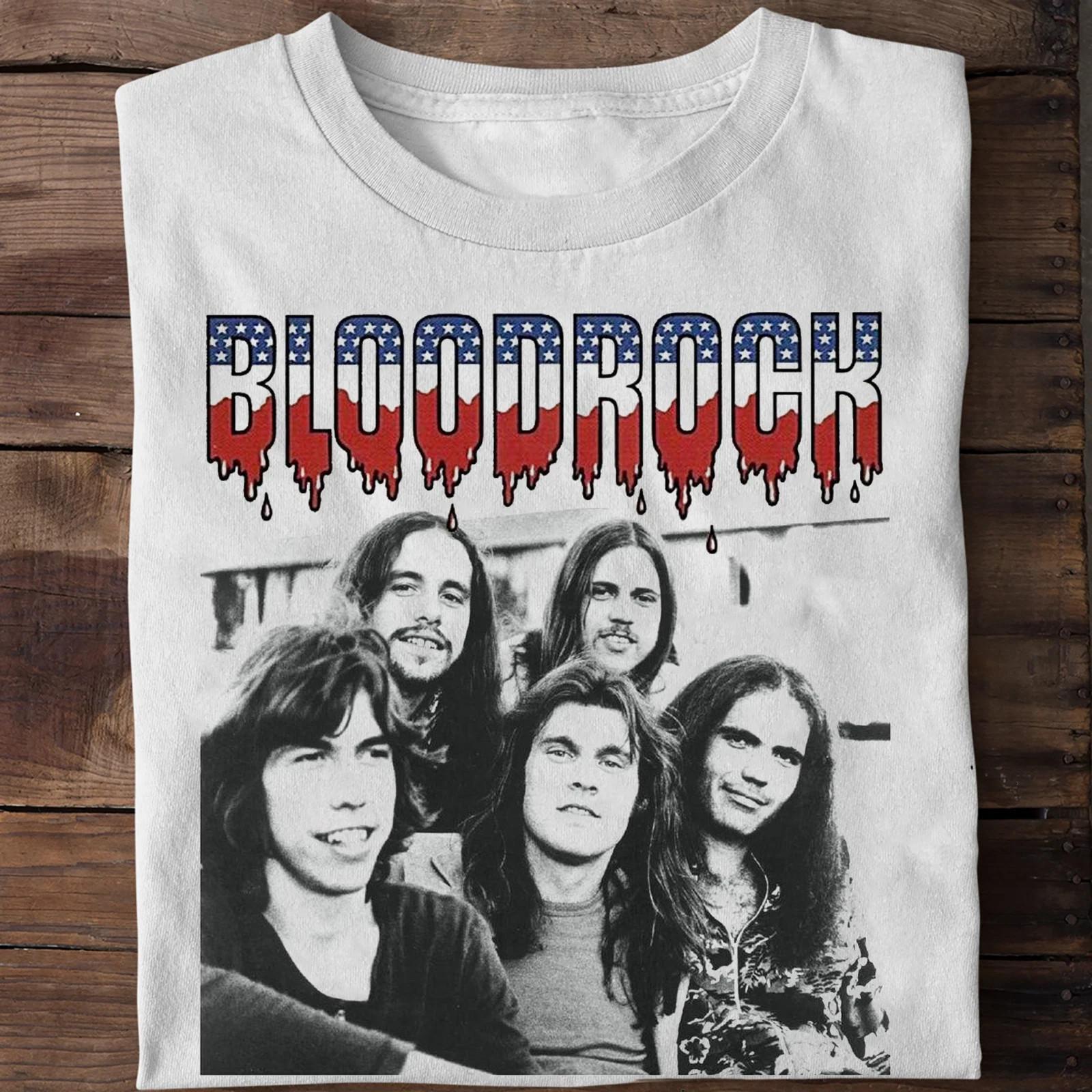 NEW Bloodrock Discography Short Sleeve White All Size Shirt S
