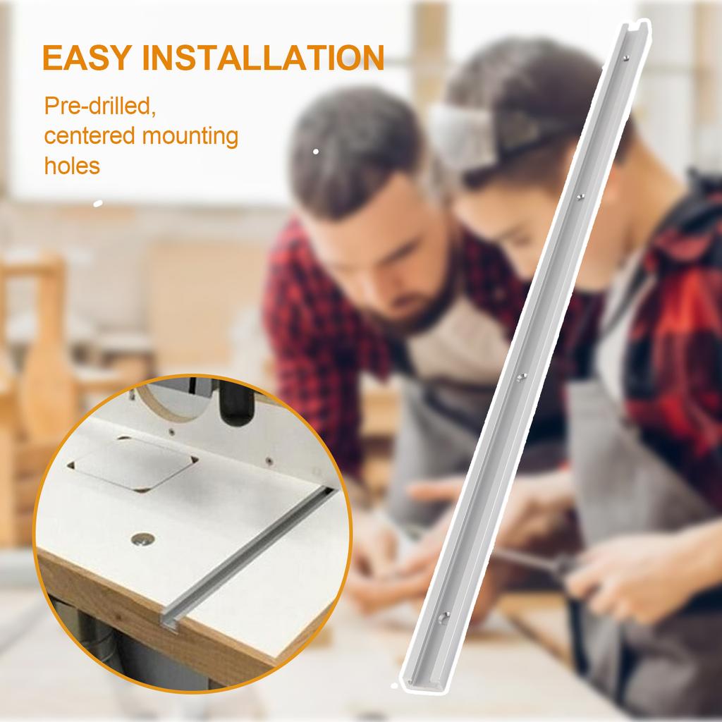 0.6 M T Slot Carpentry Modified Push Handle Aluminium Alloy Miter Track Woodworking Tools