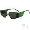 56387 Luxury Punk Rimless Sunglasses Women Brand Designer Half Frame Sun Glasses Men Goggle Shades Uv400 Fashion Black Eyewear