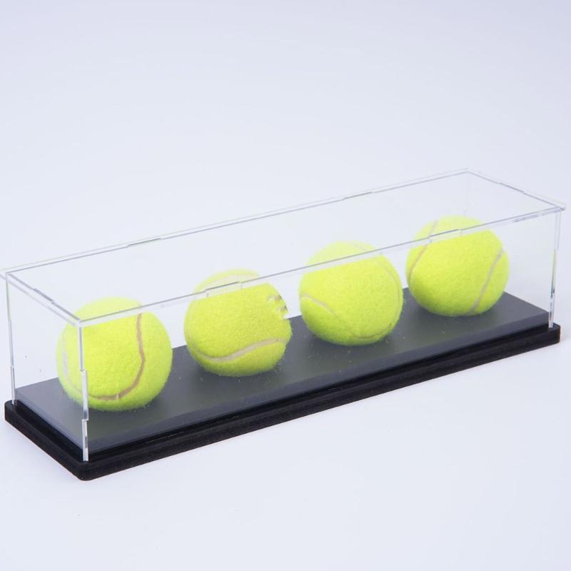Transparente Acryl Baseball Vitrine mit Sonnenschutz und einfacher Montage für Softball, Golfball Sammlerstücke