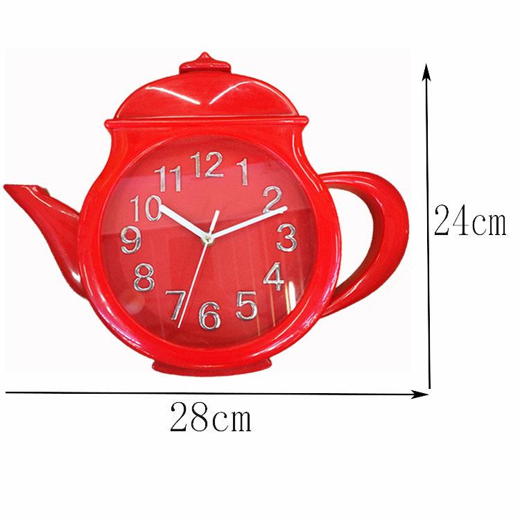 

Сучасний Мультяшний Ретро Персоналізований Креативний Годинник Сертифікат Плавний Хід Секундної Стрілки Настінний Годинник для Протилежної Статі Шрифт Чіткий Безшумний Кварцовий Годинник red high-top teapot