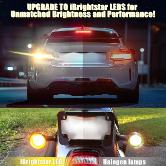 7443 LED Bulb Amber, 7440 LED Turn Signal Bulbs Super Bright for Amber 7443