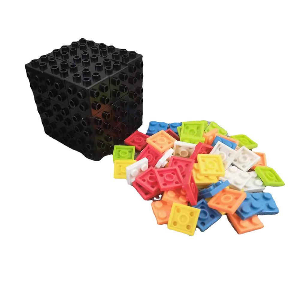 1 Box Of Plastic 3x3x3 Speed Smart Cube Smooth Sticker Cubes Collection Puzzle Toy for Kids