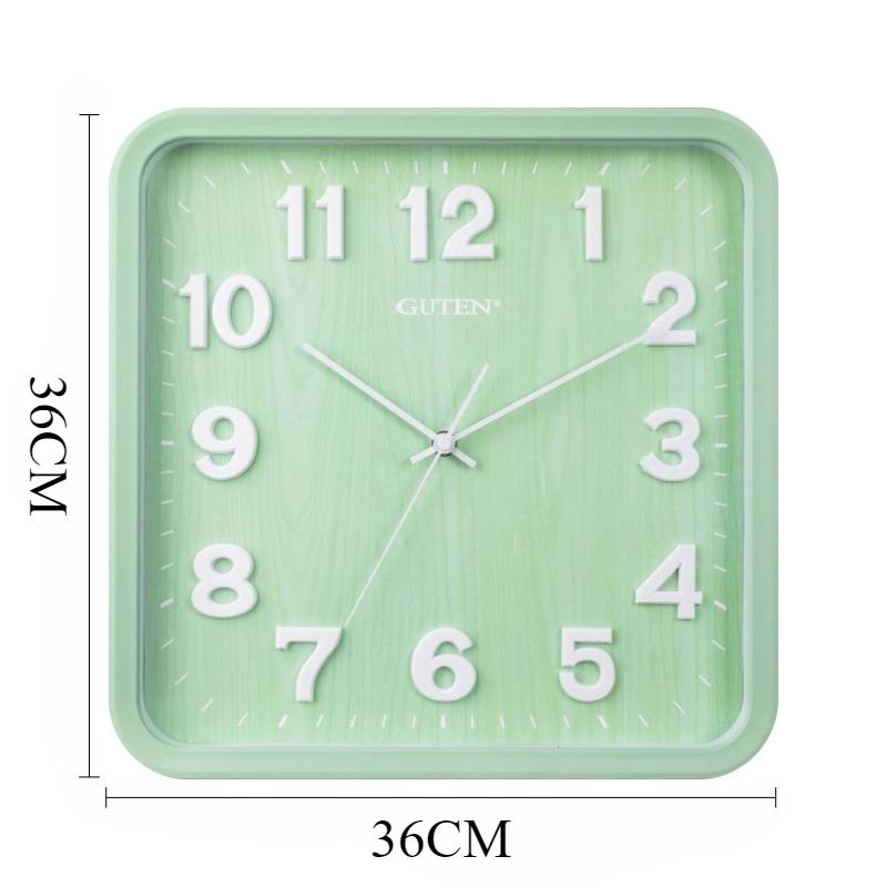 Silent Wall Clocks Square Minimalist Stylish Modern Wall Clock Elegant Art Aesthetic Watch Home Living Room Decoration Ornaments