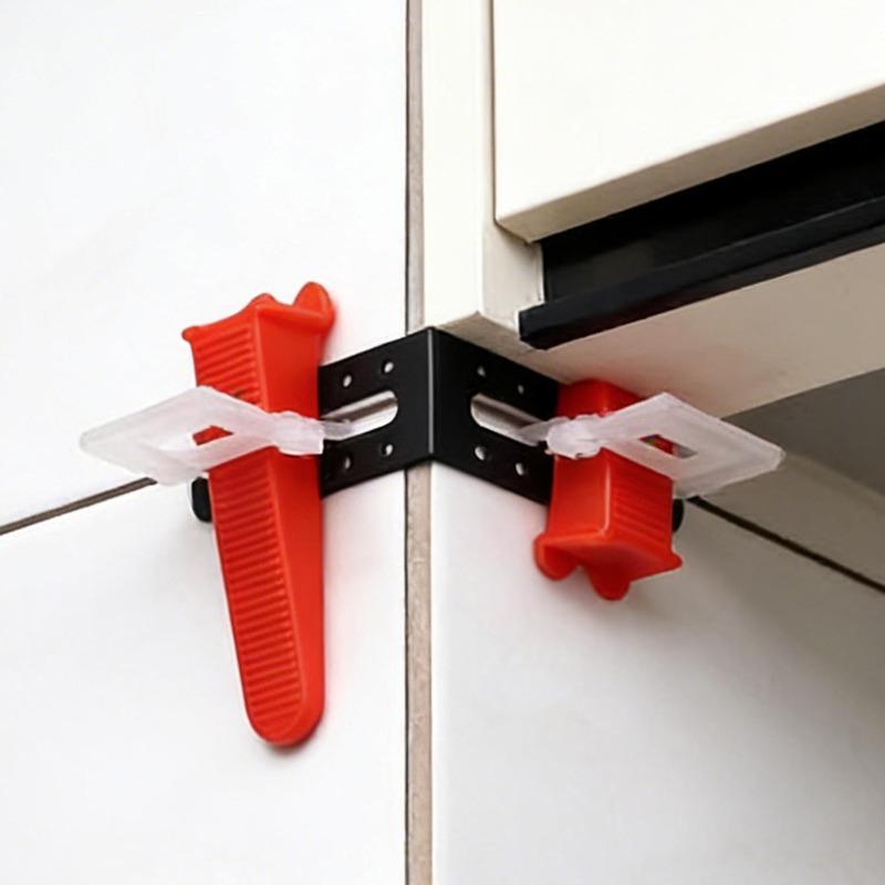 Tile Leveling System Clips Floor Wall Tile Leveler Spacers Locater Adjuster Male Angle Tile Leveling Position Construction Tools
