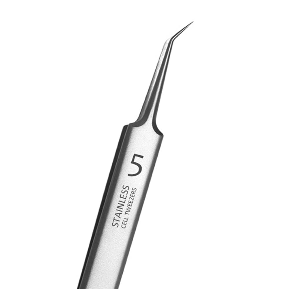 

Немецкий ультратонкий Нет. 5-клеточный зажим для прыщей, угрей, пинцет для салона красоты, специальный инструмент для соскабливания и закрытия артефактов, акне, игла oblique серебряный