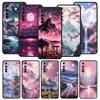Pink Sunset Mountain Case For Realme C67 C63 C55 C53 C35 C25 C21 GT 2 3 5 6 10 11 12 13 Pro Plus 5G Soft TPU Phone Cover Fundas