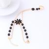 Flower Shape Luxury Hand Harness Bracelet Women Adjustable Finger Ring Bracelet Jewelry