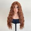 Reddish Brown Curly Synthetic Wigs for Women 28 Inch Long Hair Natural Hairline Heat Resistant Cosplay Lolita Wig Drag Queen