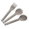 Set lingură-furculiță spork de camping Ti, tacâmuri reutilizabile de exterior pentru backpacking, camping