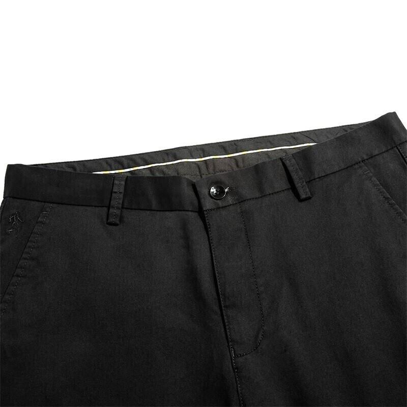 Dance with Wolves Men's Quality Cotton Stretch Business Casual Pants