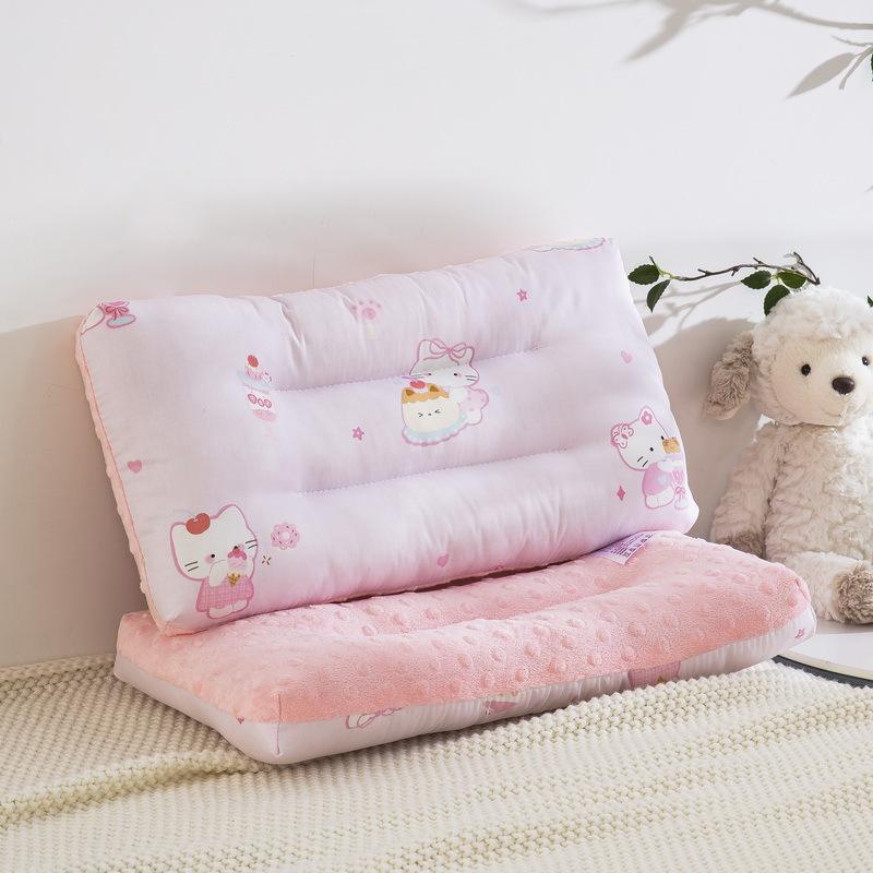 1 шт Детская двусторонняя подушка для сна AB 3D-подушка из бобового велюра подушка для детского сада дышащая и сухая с мультяшным рисунком 30x50cm 1190₽