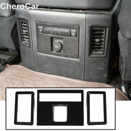 Carbon Fiber AC Air Vent Outlet Frame Trim Cover For Dodge RAM 1500 2010-2017