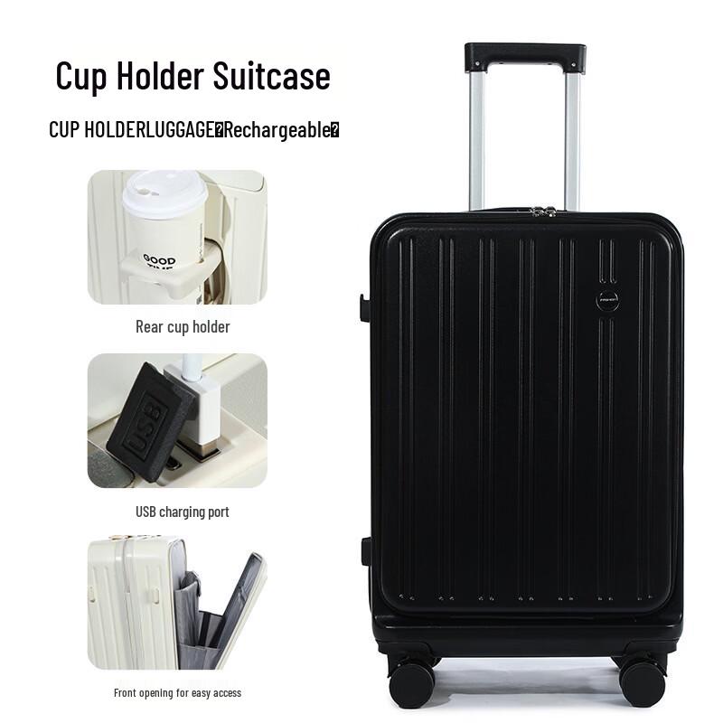 PACKAGE FASHION Cartoon Front-Opening Luggage 20 Inch