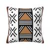 African Tribal Bogolan Pattern Square Pillowcase Pillow Cover Polyester Cushion Decor Comfort Throw Pillow for Home Car