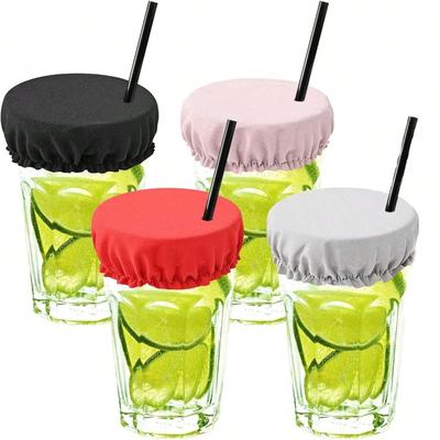 Cup Protector Cover, Alcohol Drink Sleeve, Reusable Beverage Lid With Straw Hole, Bar Club Party Cup Holder, Prevent Unwanted Items In Cup
