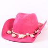 Popular European and American Classic Suede Western Cowboy Hat, Men's and Women's Fashion Big-brimmed Top Hat Shade