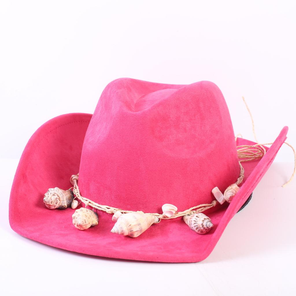 Popular European and American Classic Suede Western Cowboy Hat, Men's and Women's Fashion Big-brimmed Top Hat Shade