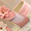 Summer  Flower Sandals Shoes Beach Flower Girl Cute Flat
