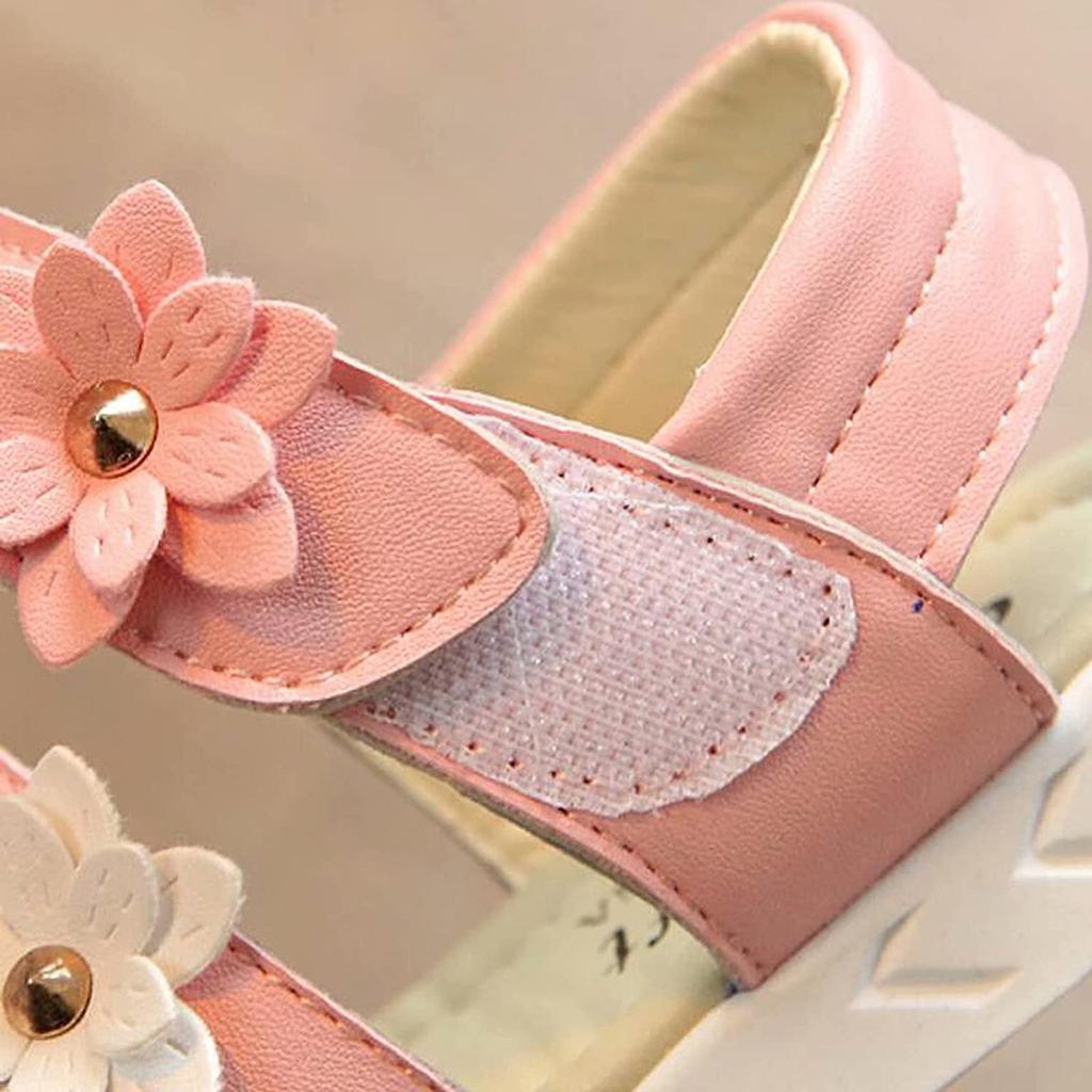 Summer  Flower Sandals Shoes Beach Flower Girl Cute Flat