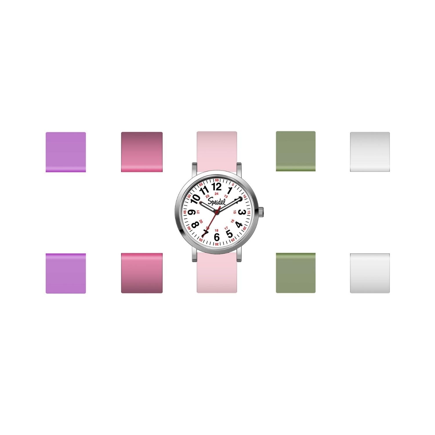 

Подарунковий набір годинника для медсестри Speidel Годинник-скраб Додатковий годинник Рожевий оригінальний ремінець для медсестри, скраби, годинник.