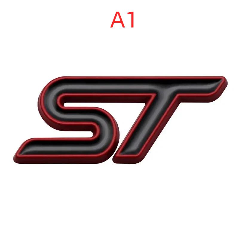 3D Metal ST Letters Car Steering Wheel Emblem Badge Sticker A1 жёлтый