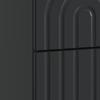 Nightstand Black 43 x 34.5 x 48 cm Particleboard