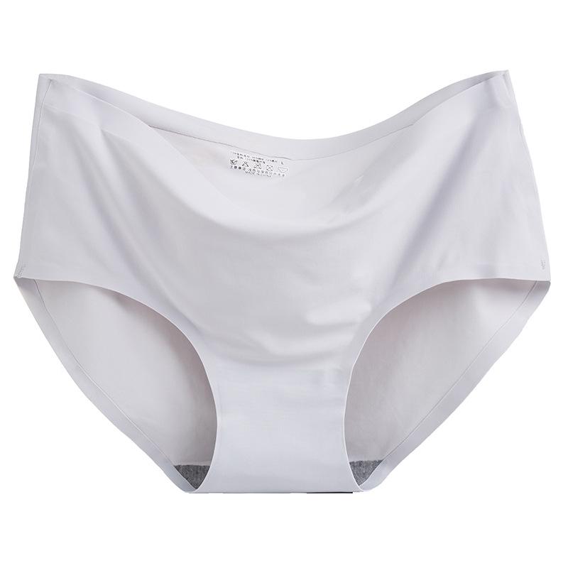 Nahtlose Damen-Eis-Seiden-Atmungsaktive Dreiecksunterwäsche mit mittlerer Taille - Stil 810