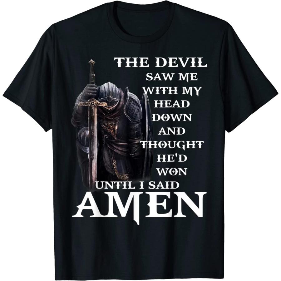 

HATANSE The Devil Saw Me with My Head Down and Thought Hed Won T-Shirt XXXXXL різнокольоровий
