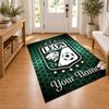 Club Leon Custom Name Personalized Rug Non‑Slip Doormat Floor Carpet Housewarming Birthday Gift for Family Friends