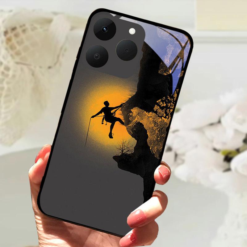 For Realme 15T 5G Phone Cases Back Cover Fundas Tempered Glass Shockproof Case For Realme15T RMX5111 Shell Coque Capa Bumper