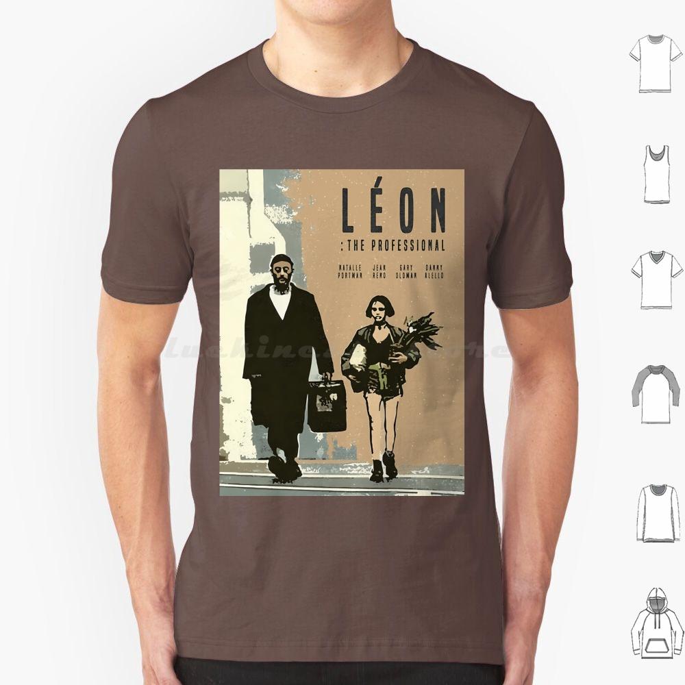 Leon Retro Movie T Shirt Cotton Men Women DIY Print Leon Leon The Professional Movie The Professional Leon Montana Mathilda S