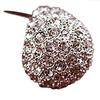 1 Pair Women Fashion Crescent Moon Shining Rhinestone Stud Earrings for Daily Life