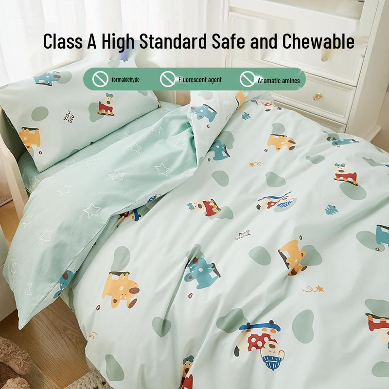 Kids' Bean Fleece Duvet Cover: Double-Sided for Infants, Girls & Boys