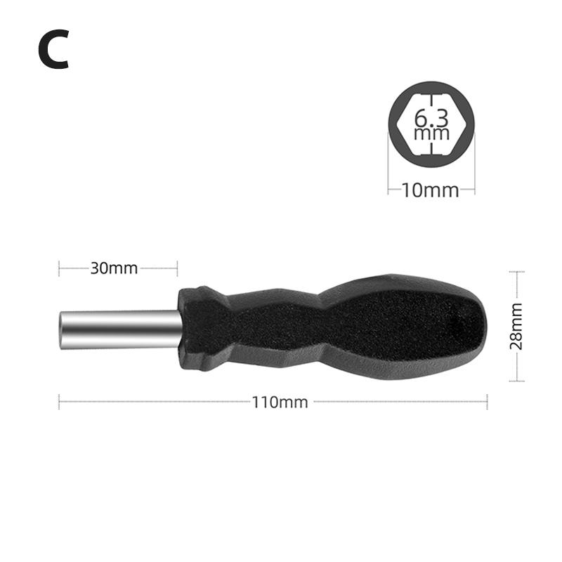1/4 (6.35Mm) Ratchet Screwdriver Bit Holder Handle Multifunctional Magnetic Bit