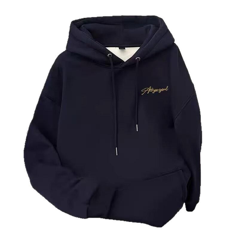 Herren Kapuzenpullover 2025 Herbst/Winter, Schwergewicht, mit dickem Samtfutter