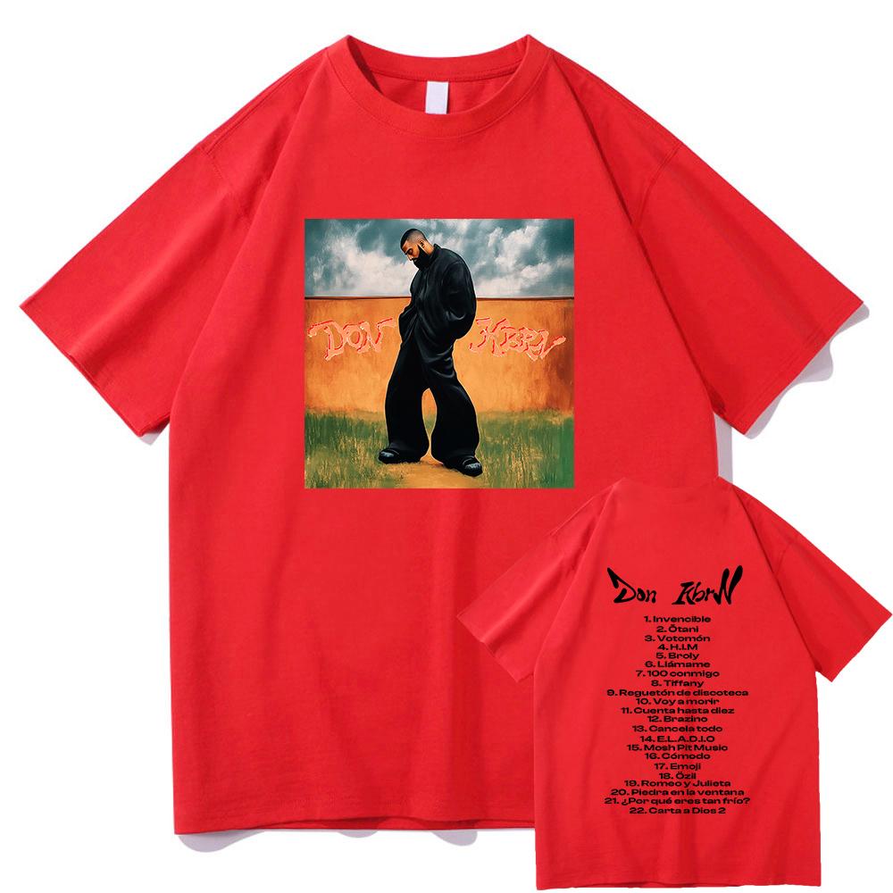 2025 Summer  Album DON KBRN Tshirt Eladio Carrión Fashion Men and Women Clothing Harajuku Summer Graphic T Shirts for Fans Gifts