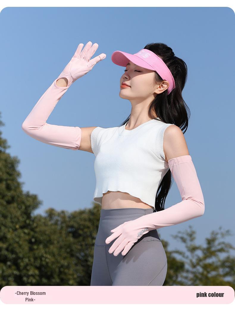 

En aite Women s Anti-UV Ice Silk Arm Sleeves - Summer 2025 Sunshade Protectors One Size