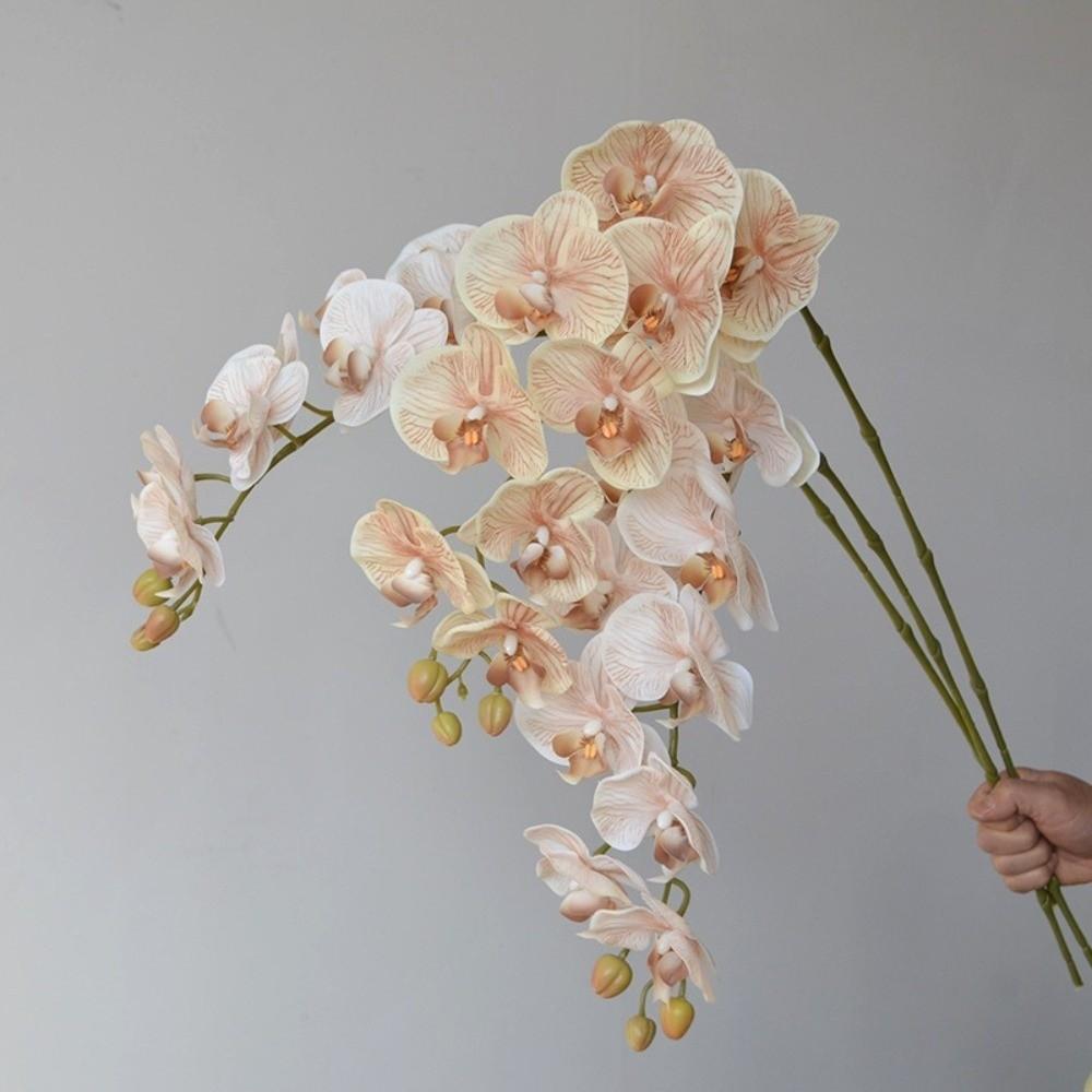 Einzelner Ast Simulation Schmetterlingsorchidee Mottenorchidee Plastikblumenstrauß Heimdekoration