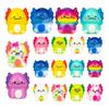 Pack of 12 Squishy Axolotl Anti-Stress Toys for Party