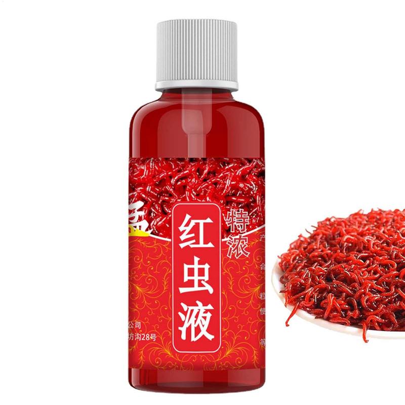 1pc 60ML Liquid Blood Worm Scent Fish Attractant Concentrated Red Worm Liquid Fish Bait Additive Catfish Fishing Accessories