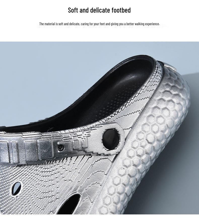 2025 Summer Lightweight EVA Clog Sandals for Men - Non-Slip, Wear-Resistant, Versatile, and Casual with a Thick Sole.