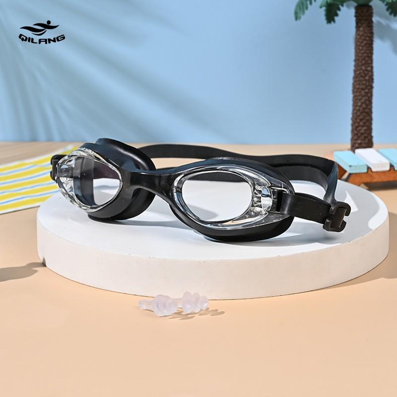 Anti-Fog Swim Goggles HD Clear Lenses Universal Fit Adults Kids Men Women