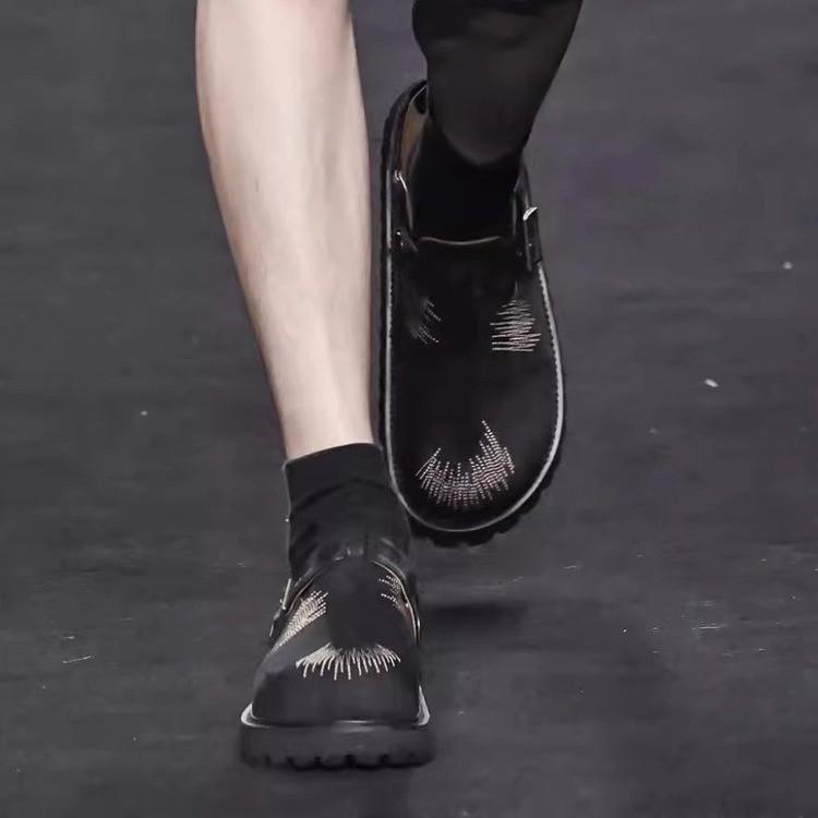 Retro and old baotou one-pedal slippers women's 2024 summer new denim upper soft sole fashion slippers