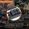 12V Relay Box with Waterproof Relay Fuse Block with 5x5pin JD1914 and 1x4pin RTT7121 Relay 6x ATC/ATO Blades Fuse for Car Truck