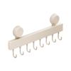 Wall-mounted Suction Cup Hooks Detachable Clothes Hanger Multifunctional Bathroom Rack  Household